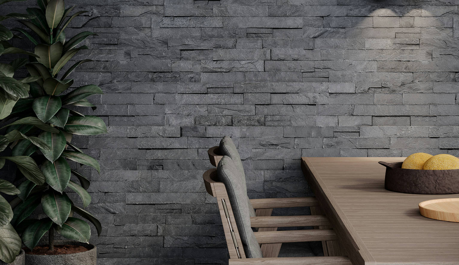 Ledger Stone Carbon 6x24 Split Face | Ren-Tile (Reinassance)