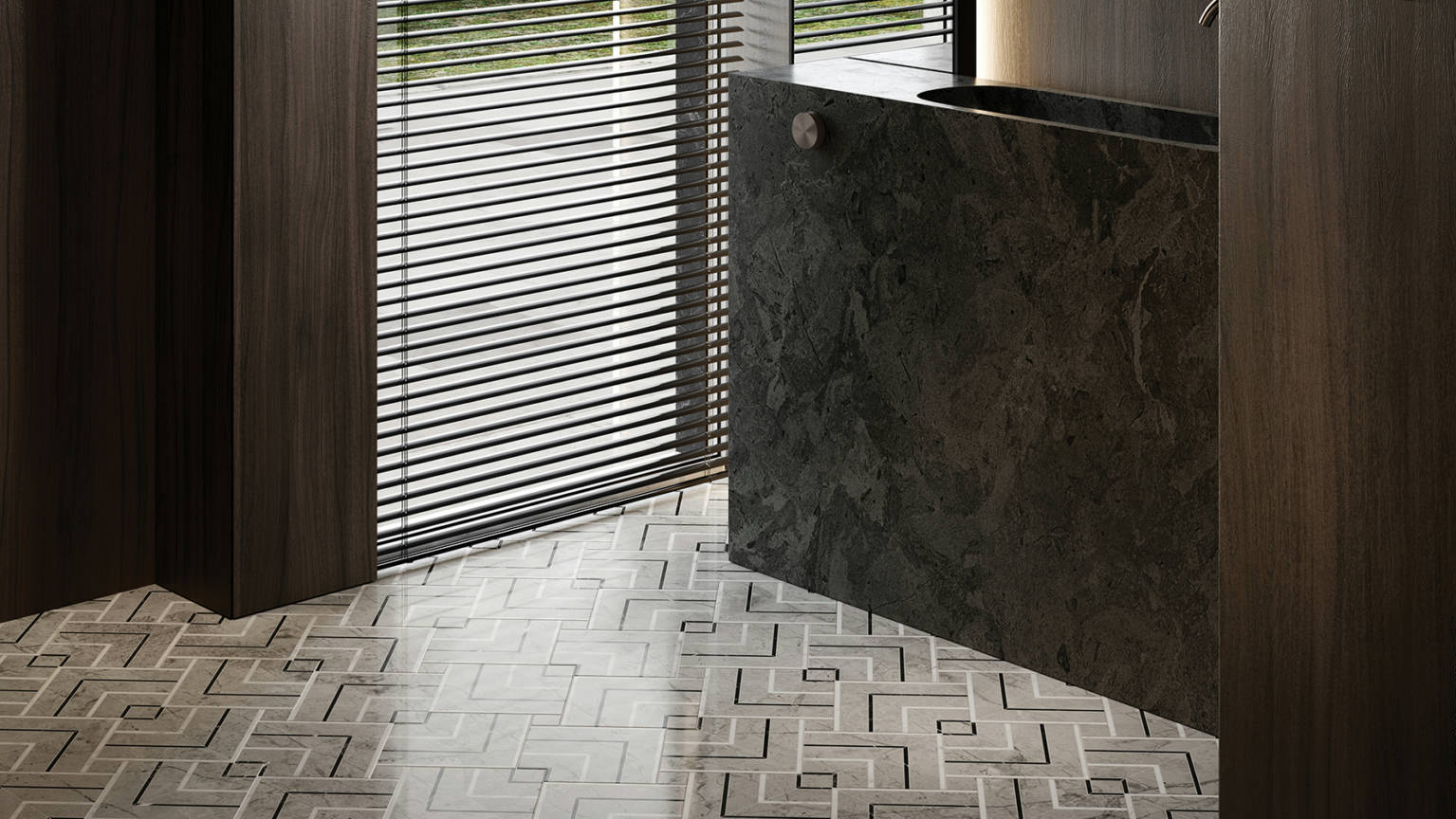 Luxury Roma Argento Picco Mosaic 2 | Ren-Tile (Reinassance)