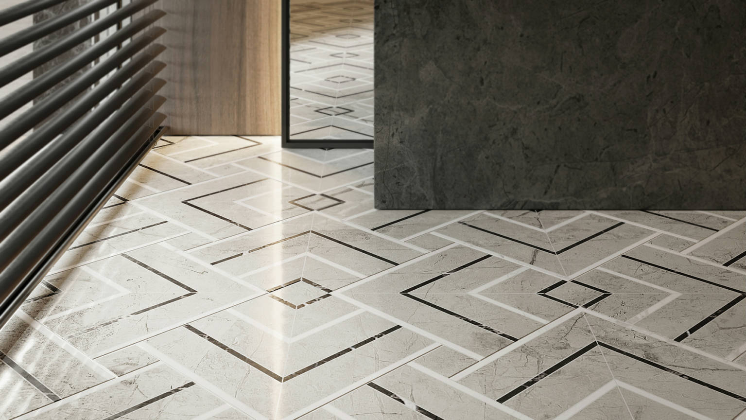 Luxury Roma Argento Picco Mosaic 3 | Ren-Tile (Reinassance)