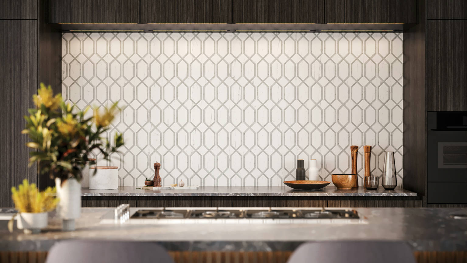 Luxury Statuario Venezia Modella Mosaic | Ren-Tile (Reinassance)