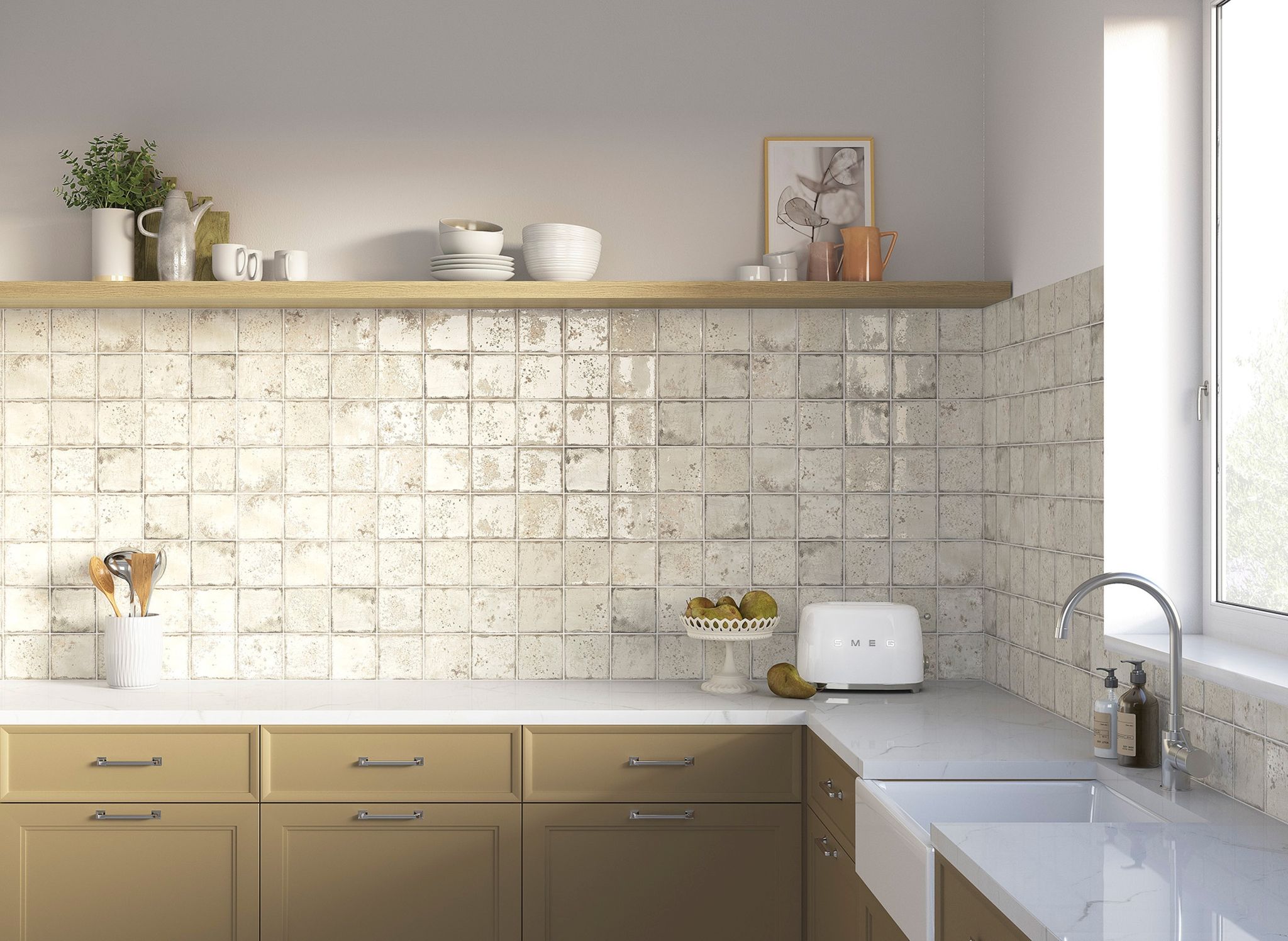 Jamaica Cream 5x5 | Ren-Tile (Reinassance)