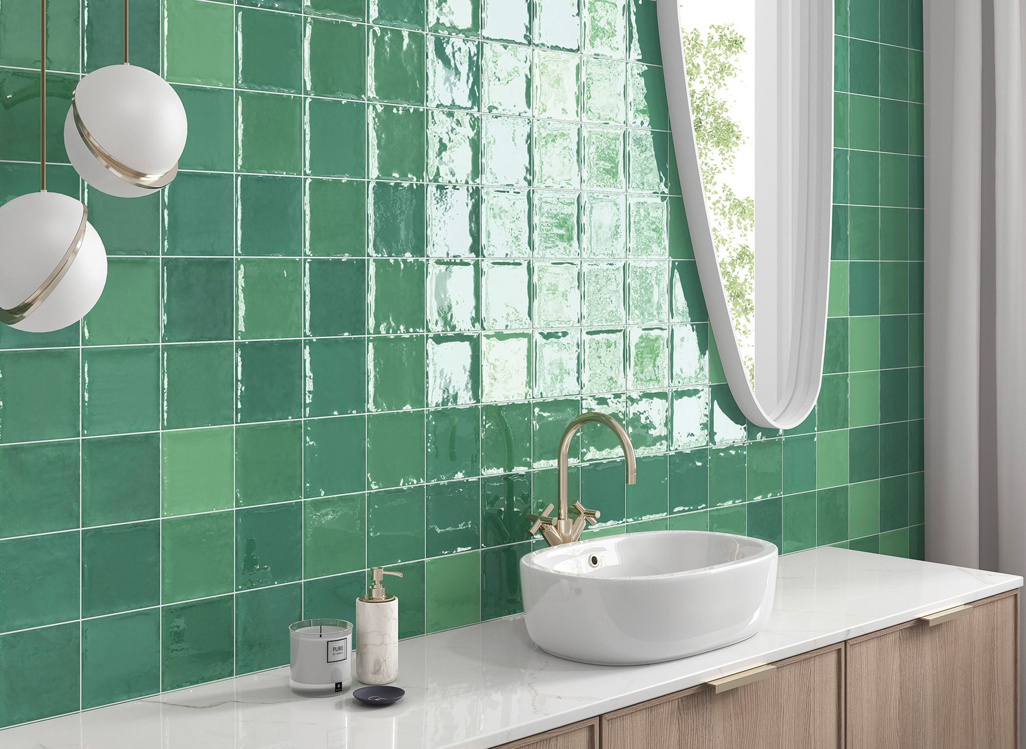 Morocco Green 5x5 | Ren-Tile (Reinassance)