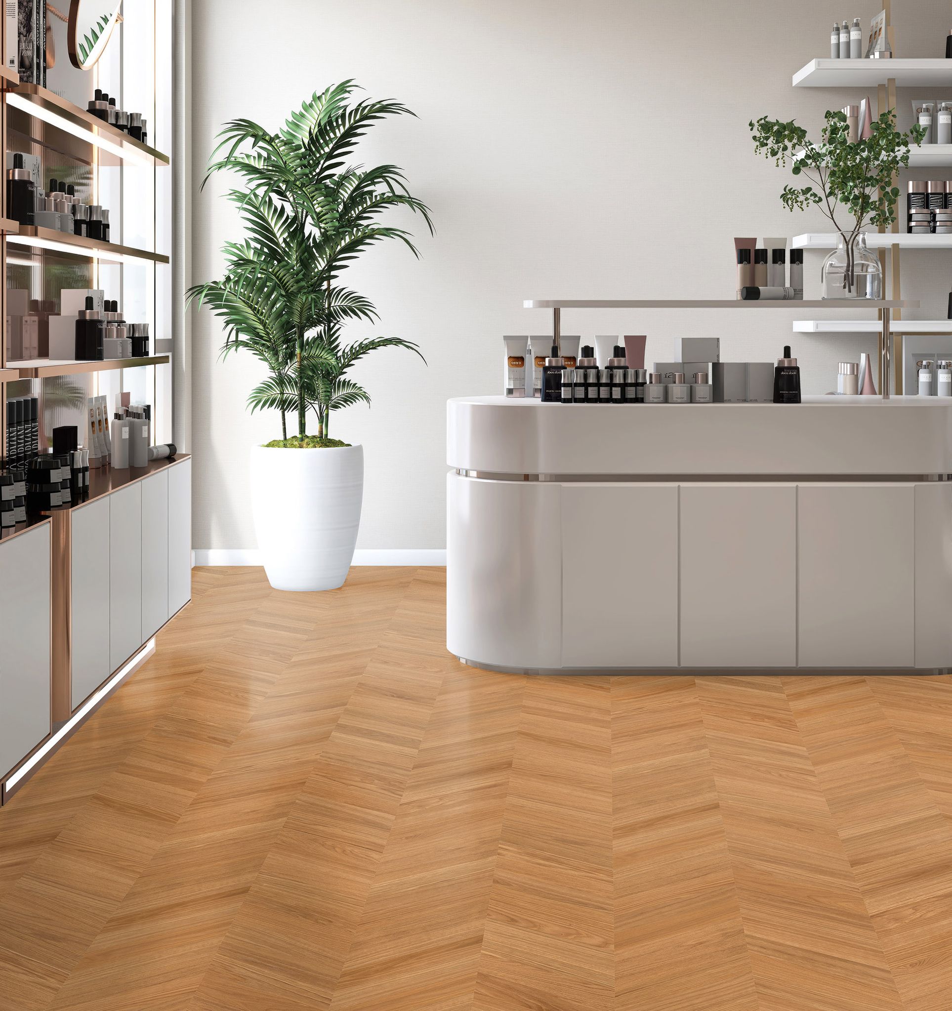 Chevron American Red Oak | Ren-Tile (Reinassance)