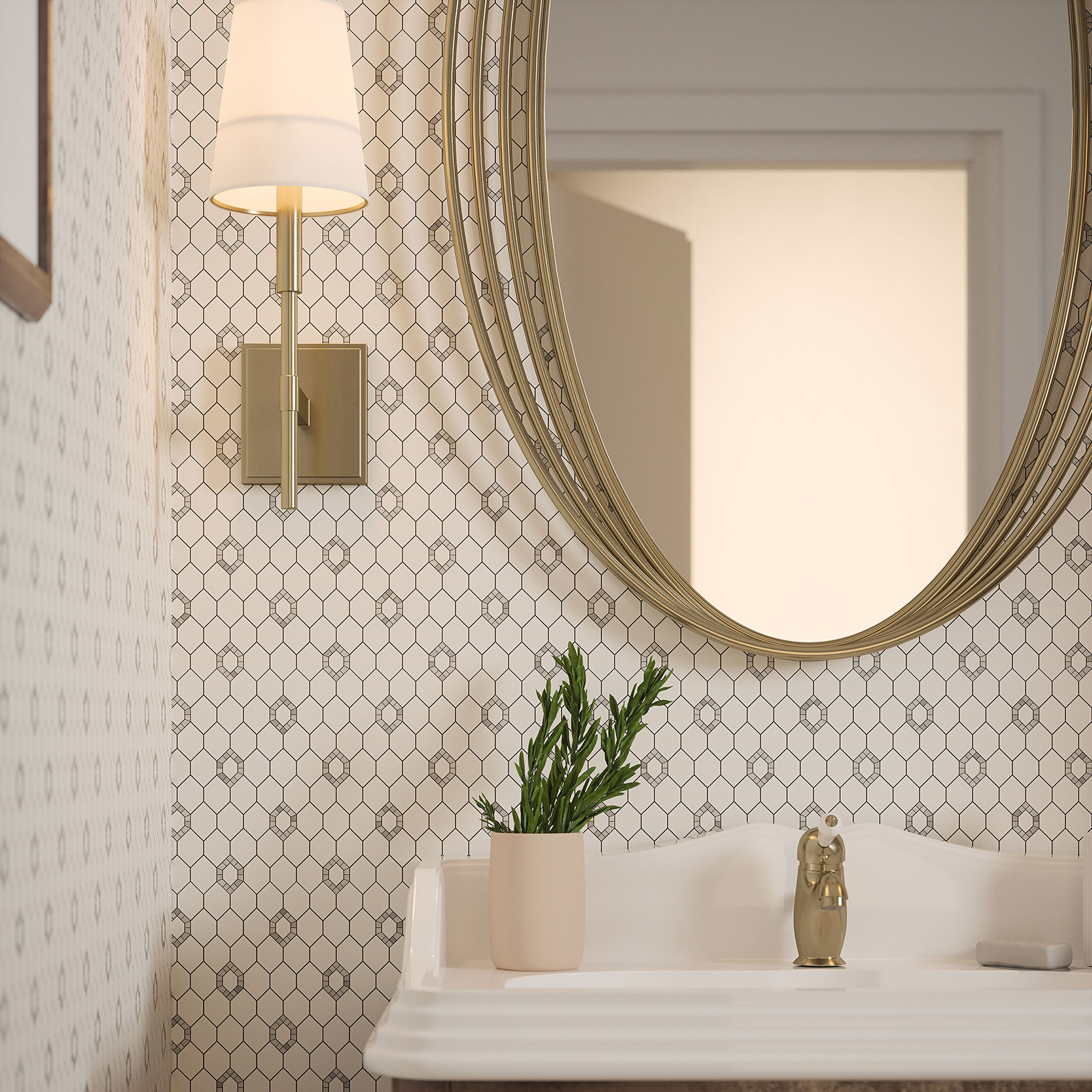 Daffodil Grey Mosaic | Ren-Tile (Reinassance)