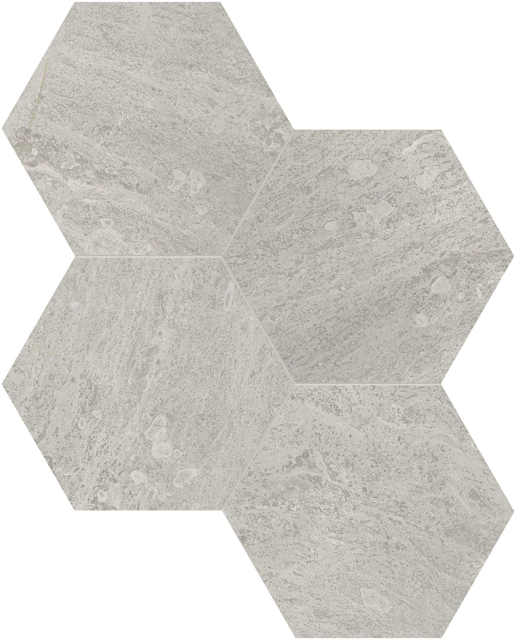 Anciano Grigio 6 Hexagon Mosaic | Ren-Tile (Reinassance)