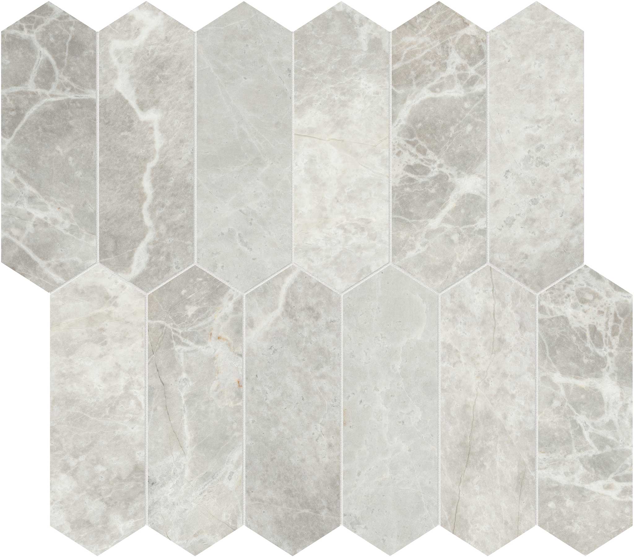 Apollo Argento 2x6 Picket Mosaic | Ren-Tile (Reinassance)
