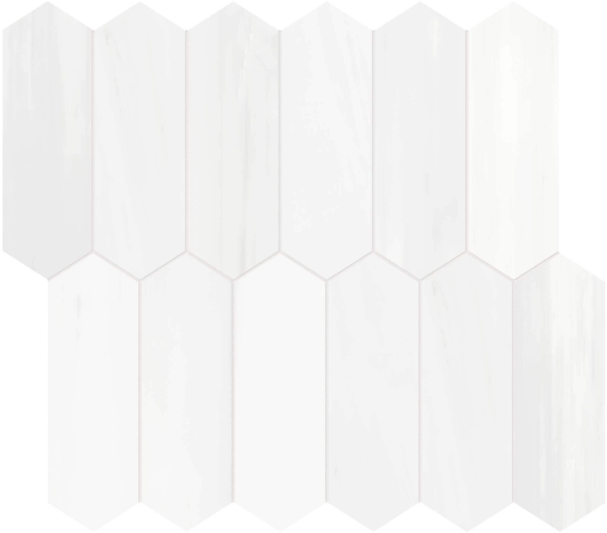 Cosmo Lumino 2x6 Picket Mosaic | Ren-Tile (Reinassance)