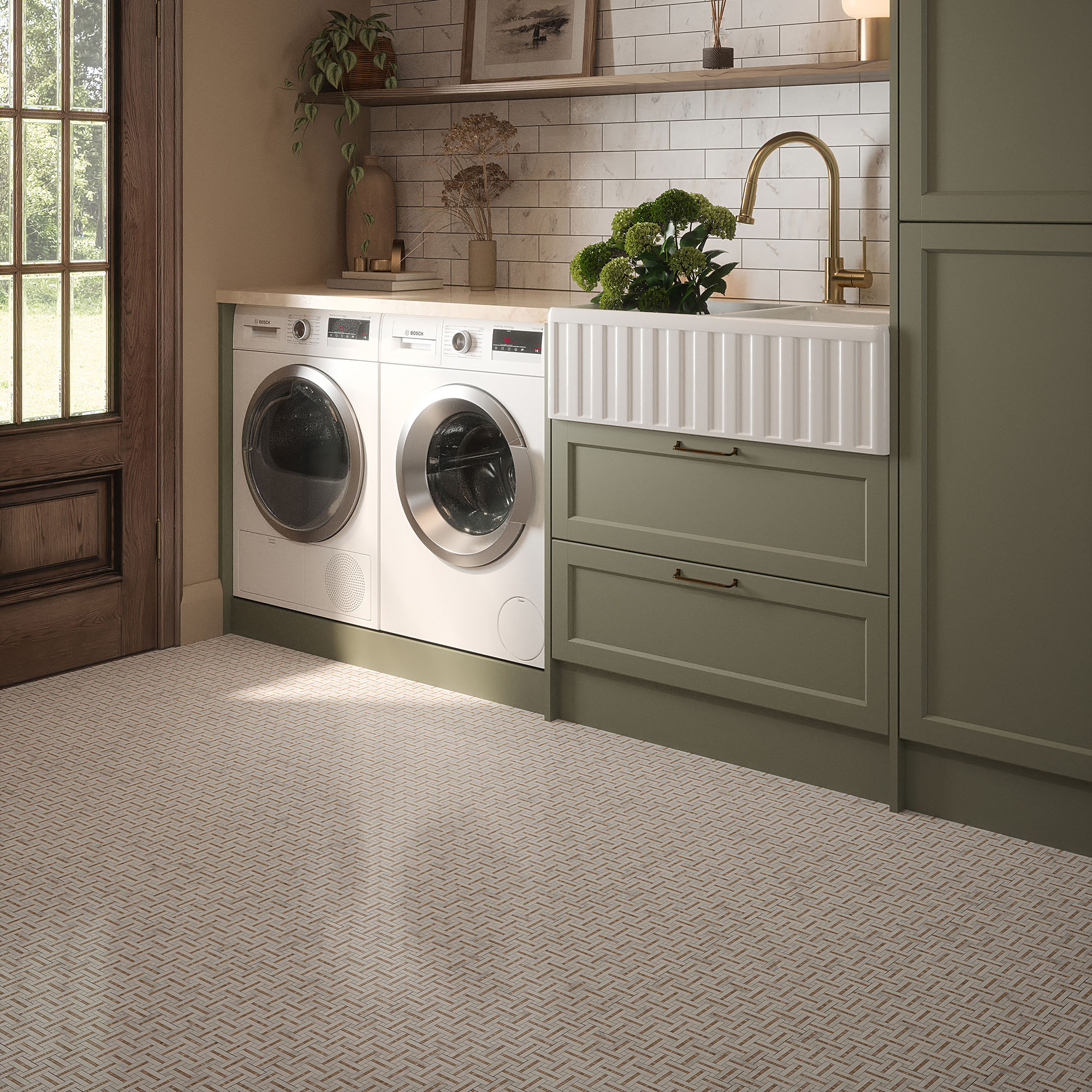 Gazebo Cream Mosaic | Ren-Tile (Reinassance)