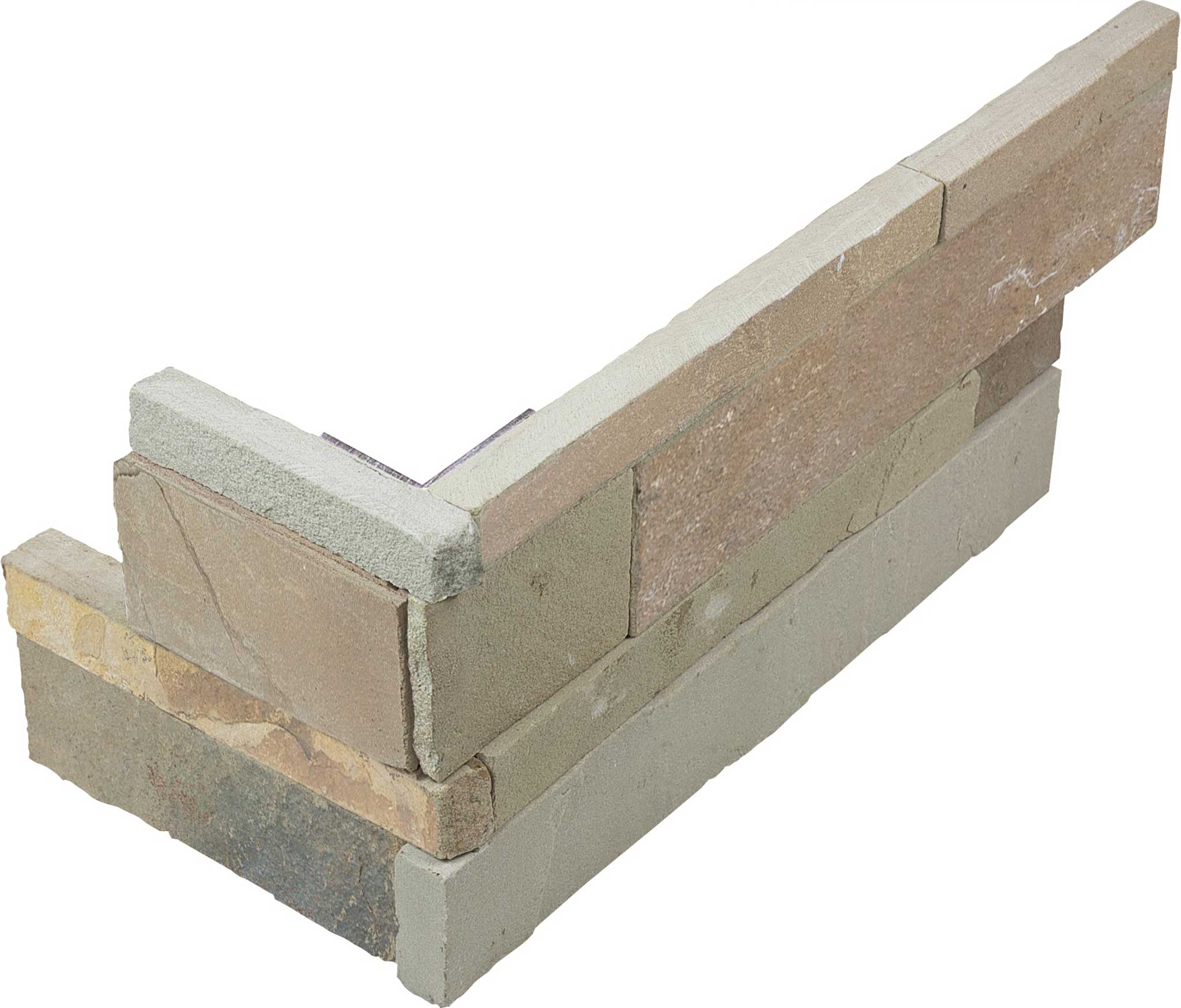 Ledger Stone 6x18 Assembled Corner | Ren-Tile (Reinassance)
