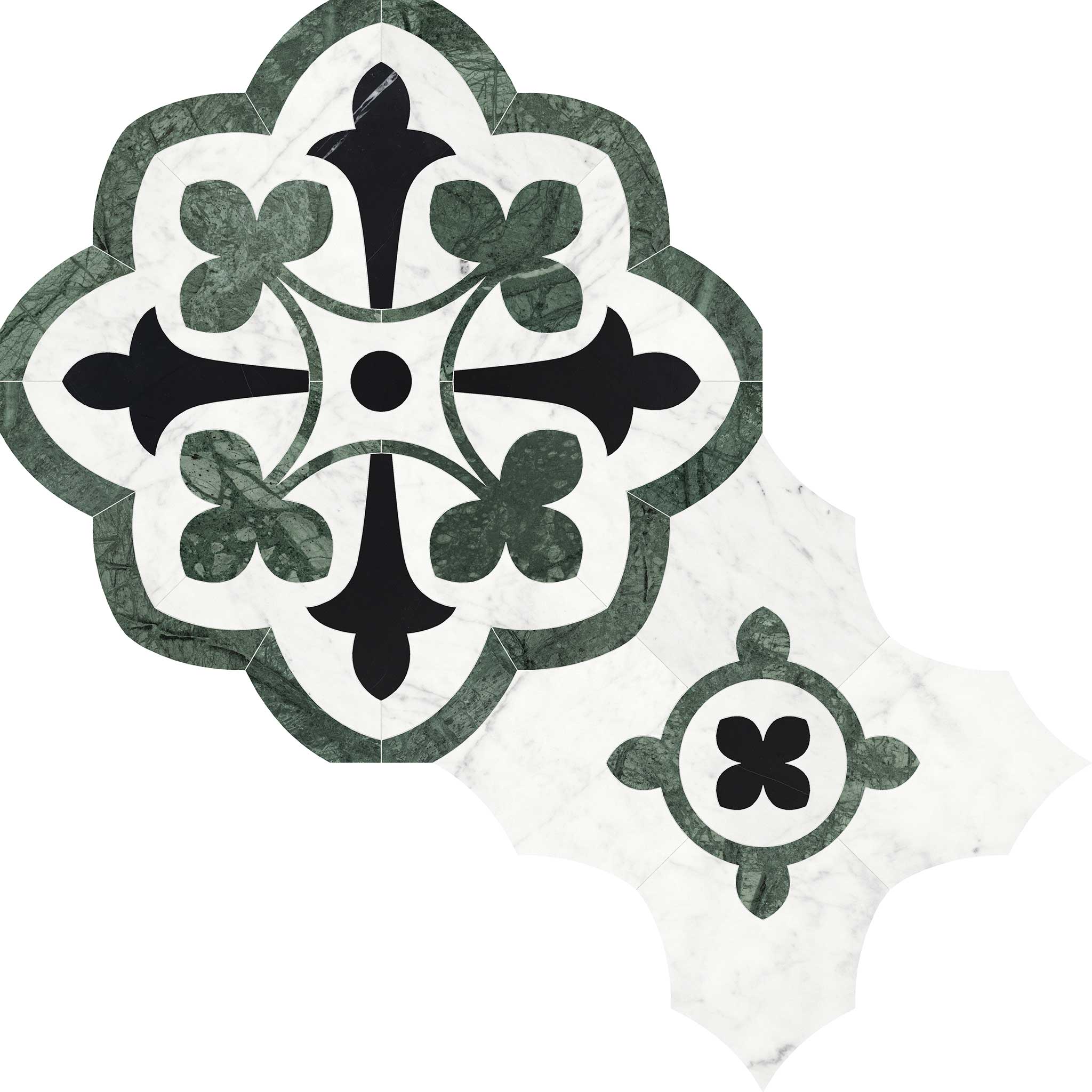 Utopio Fleur Pine Mosaic | Ren-Tile (Reinassance)