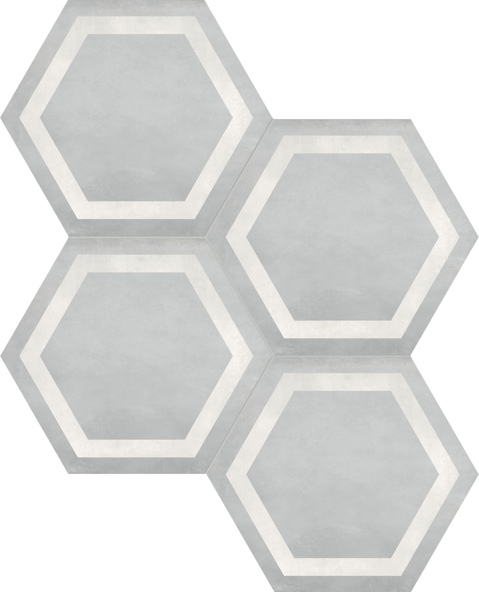 Form 7" Hexagon Frame Ice | Ren-Tile (Reinassance)