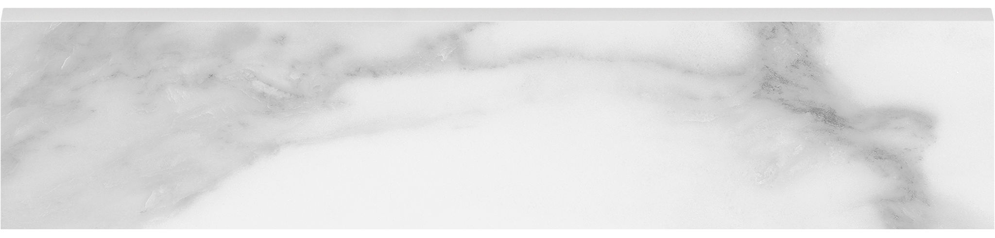 Plata 3x12 Statuario Brina Bullnose Polished | Ren-Tile (Reinassance)
