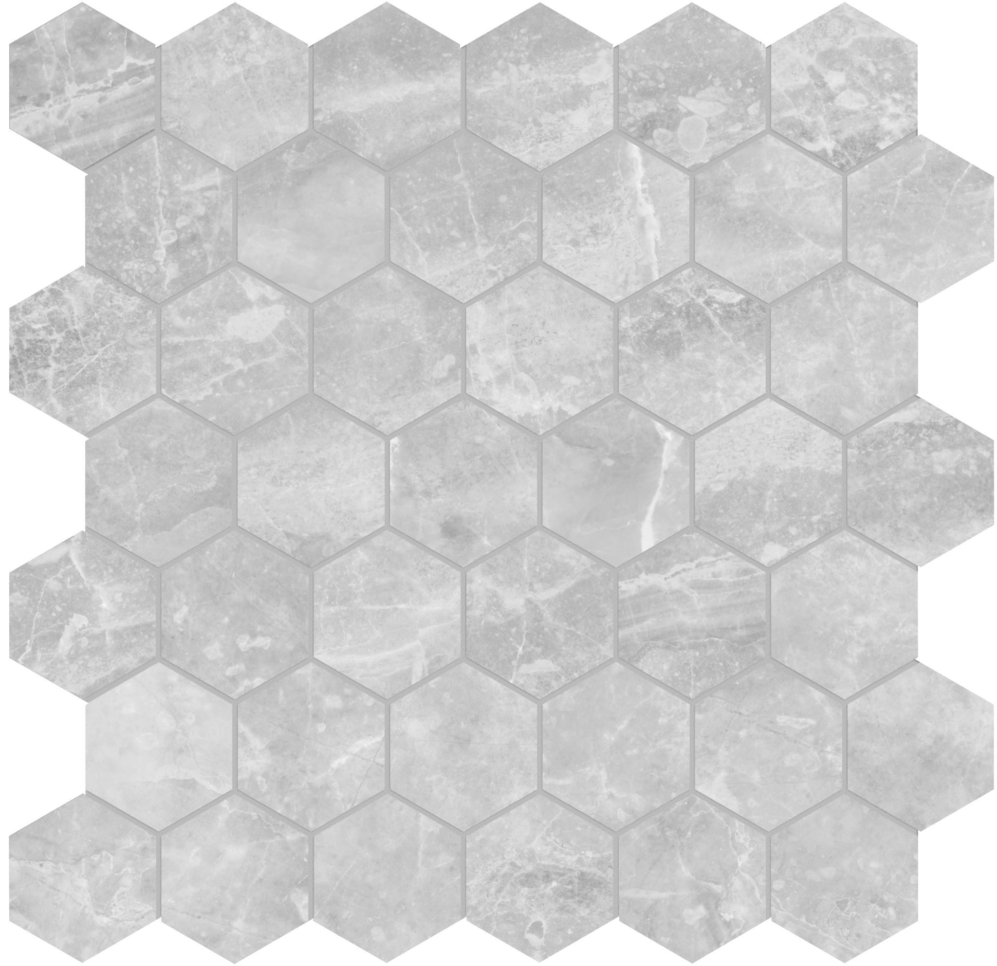 Plata Perla Grigia 2 Hexagon Matte | Ren-Tile (Reinassance)