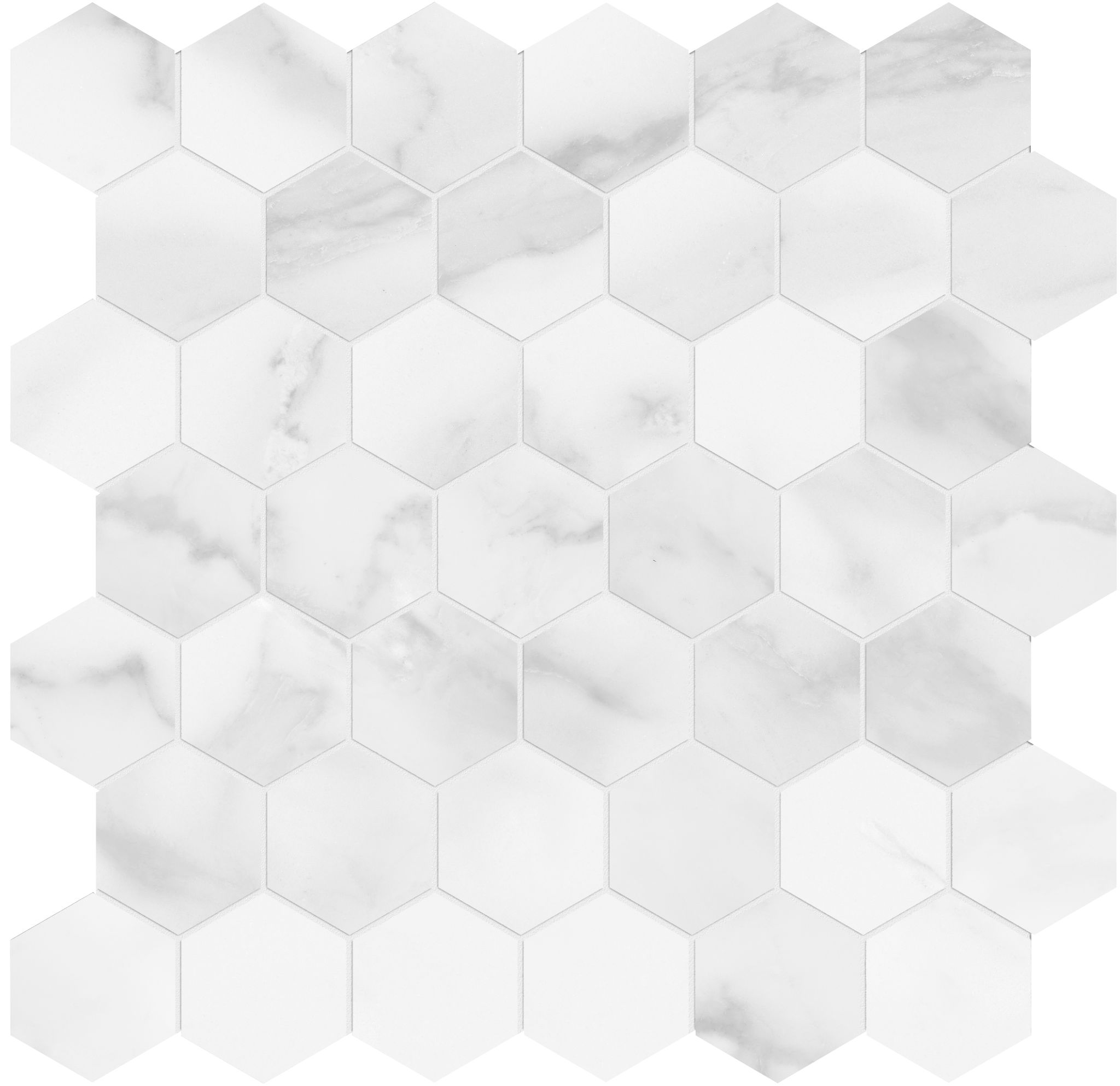 Plata Statuario Brina 2 Hexagon Matte | Ren-Tile (Reinassance)