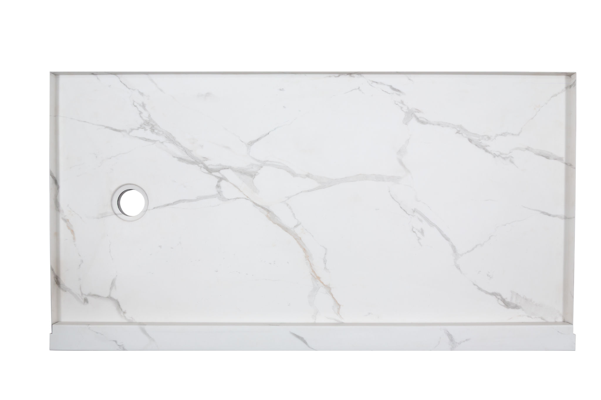 Shower Pan 30x60 Bianco Marble | Ren-Tile (Reinassance)