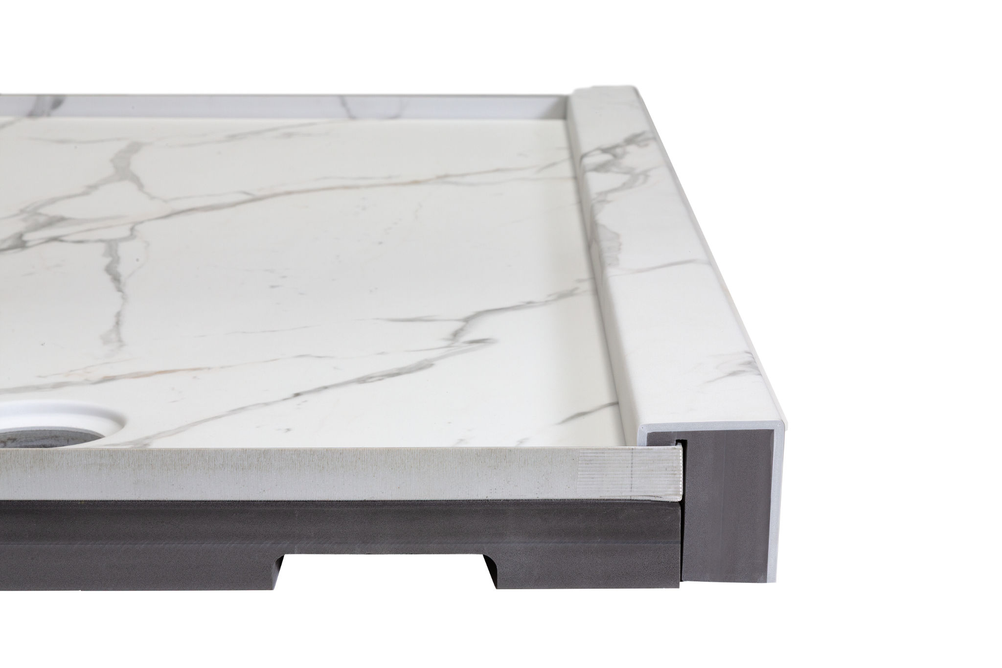 Shower Pan 30x60 Bianco Marble | Ren-Tile (Reinassance)