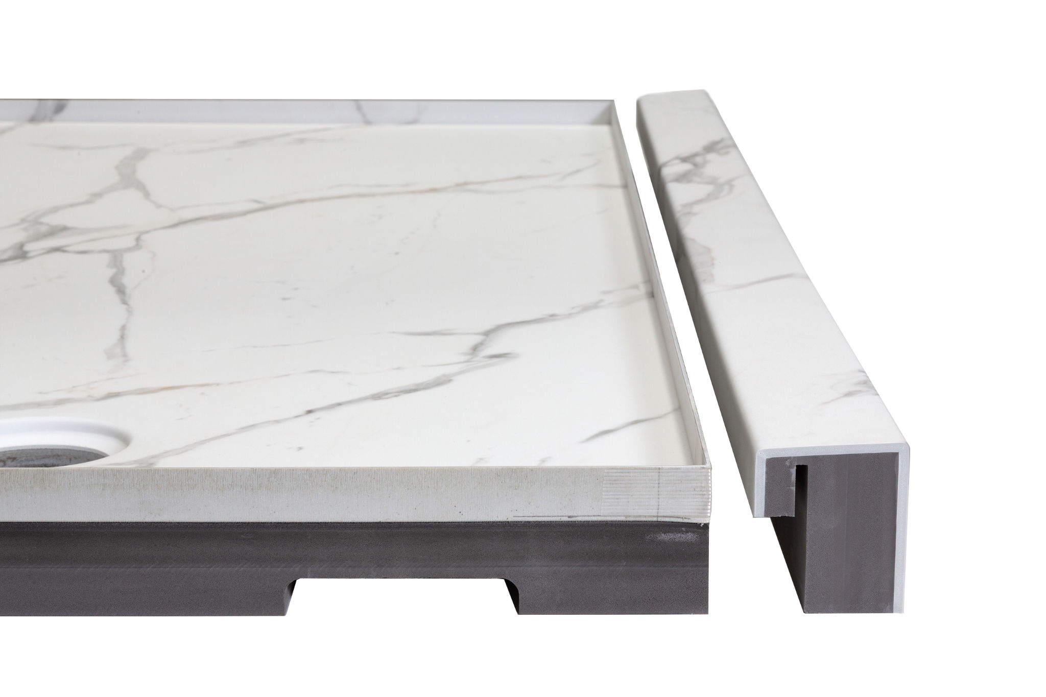 Shower Pan 32x60 Bianco Marble | Ren-Tile (Reinassance)