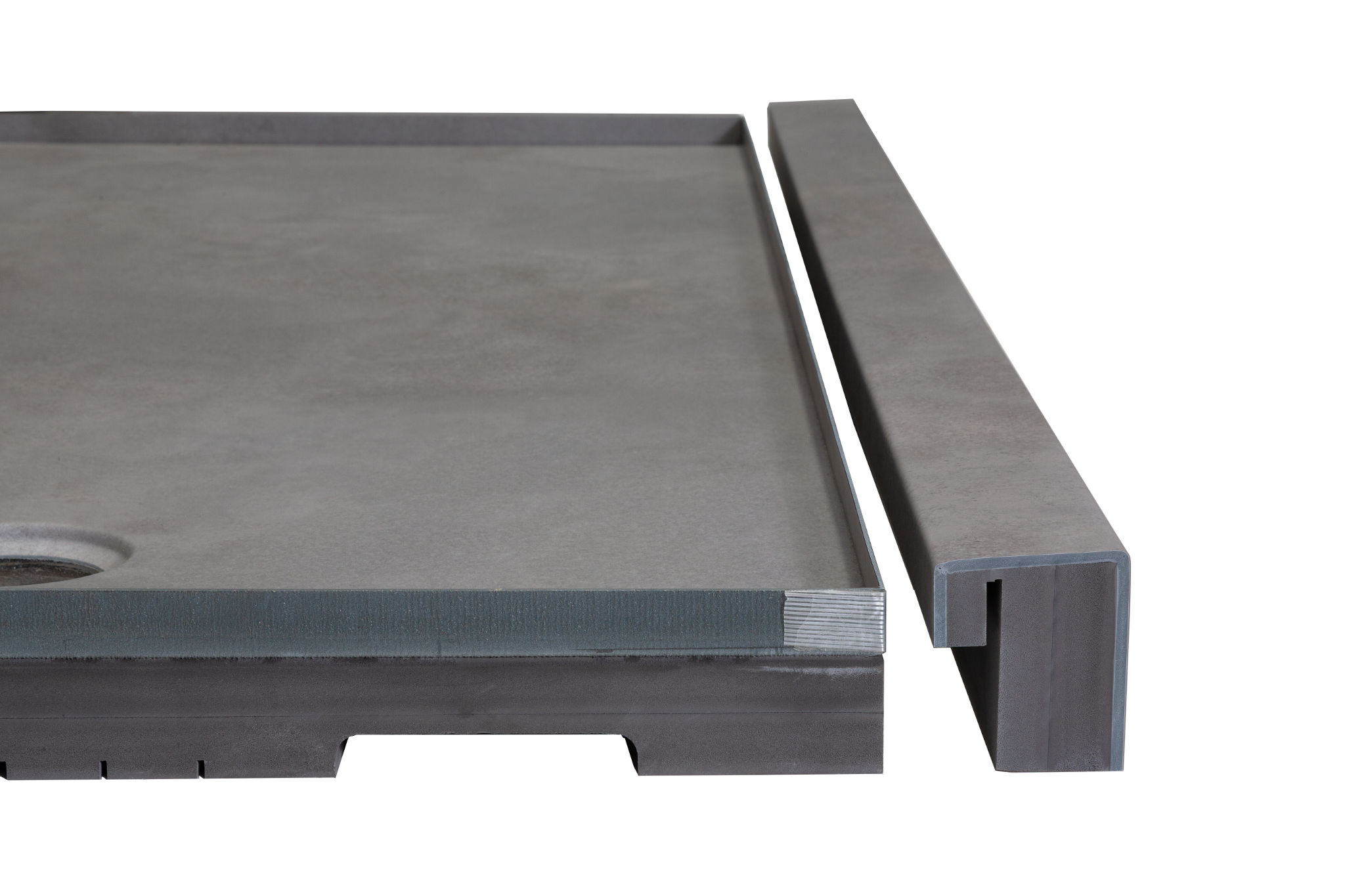 Shower Pan 36x60 Urban Concrete | Ren-Tile (Reinassance)