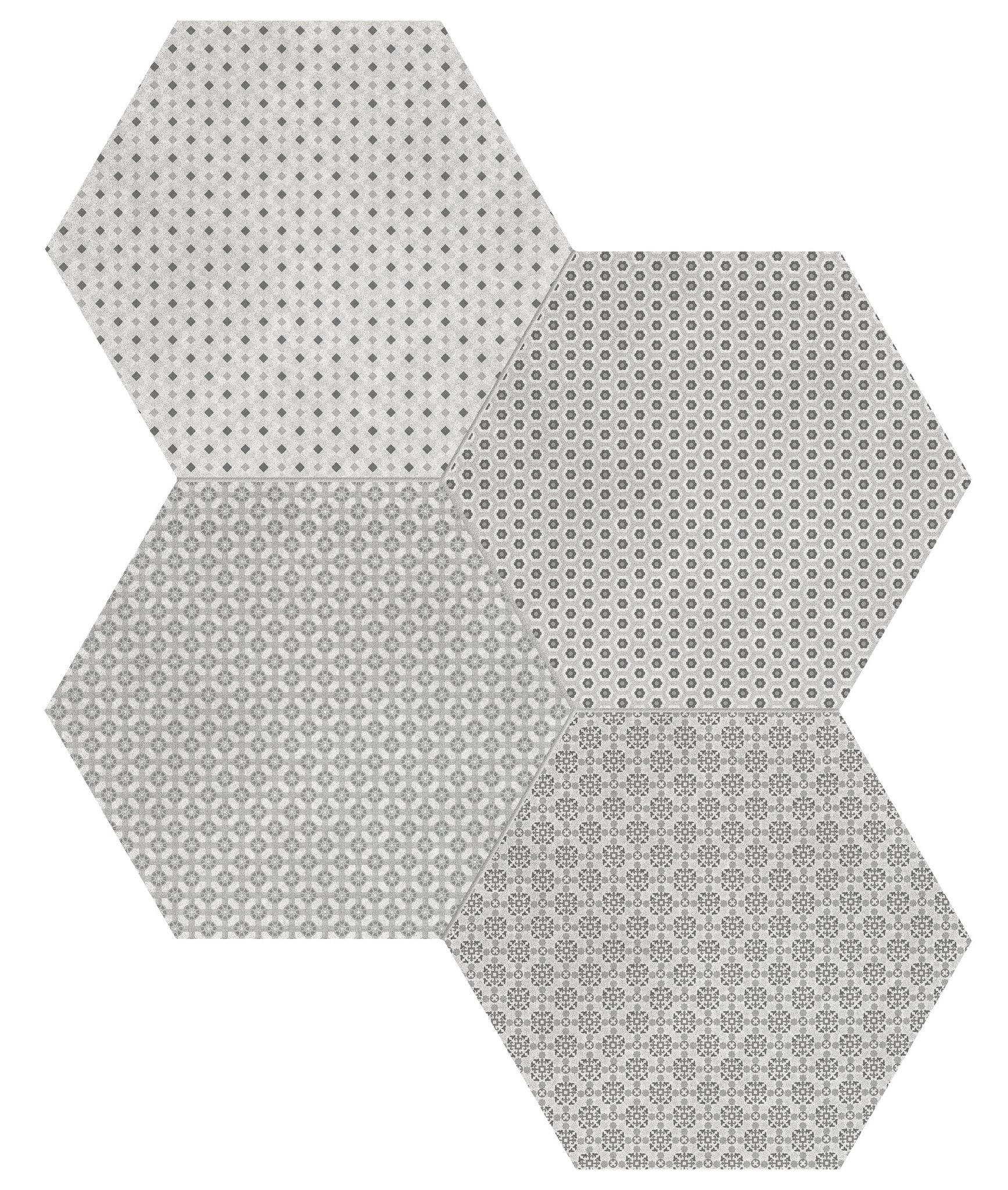 Tapestri 8.5 Wool Blend Hexagon | Ren-Tile (Reinassance)