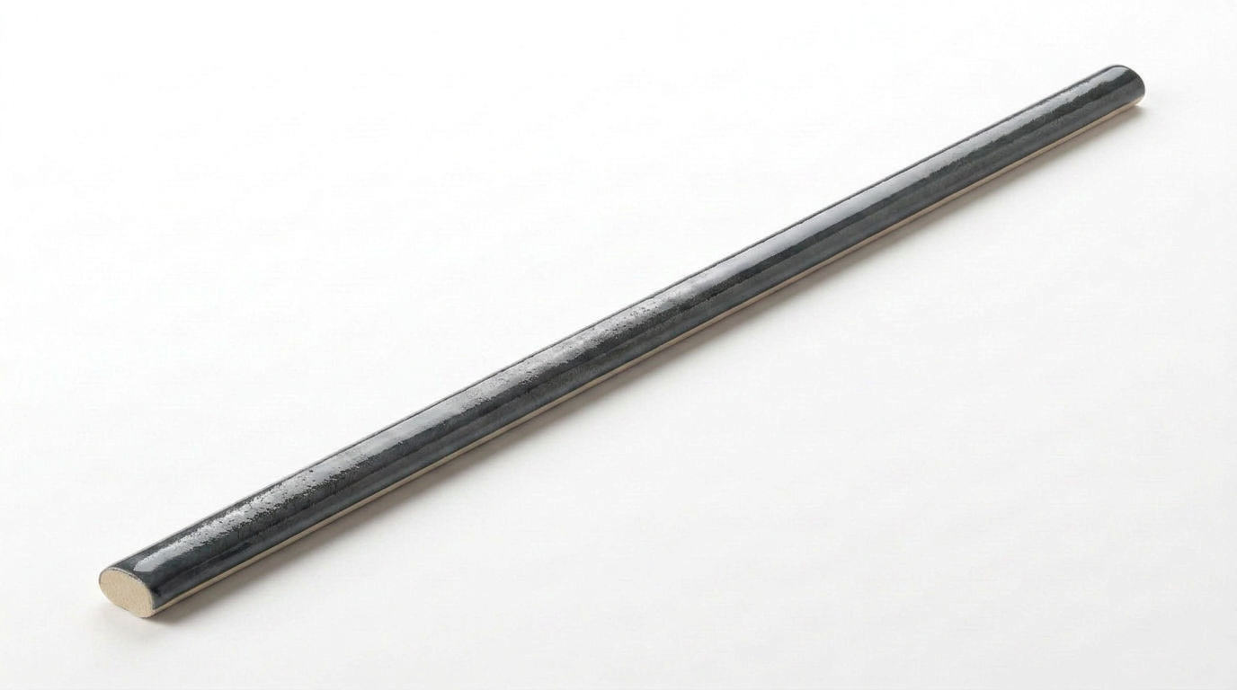 Aruba Coal Gloss .39x9 Trim | Ren-Tile (Reinassance)